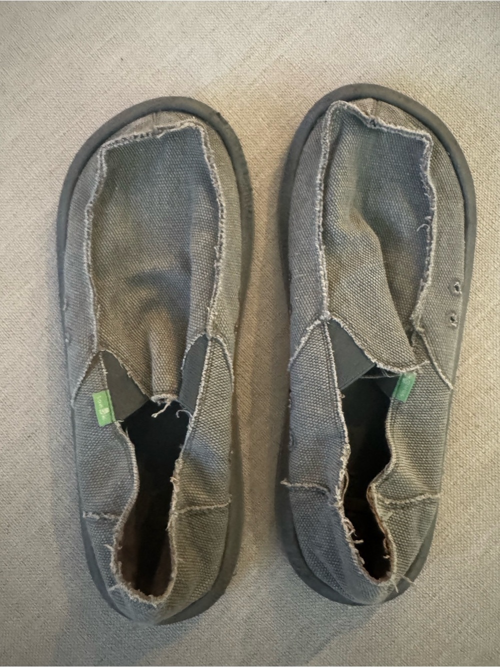 Sanuk Olive Green/ Khaki ColorCanvas Slip-On Shoe